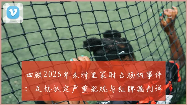 回顾2026年米特里策肘击杨帆事件：足协认定严重犯规与红牌漏判详情，解析杨帆缝四针始末